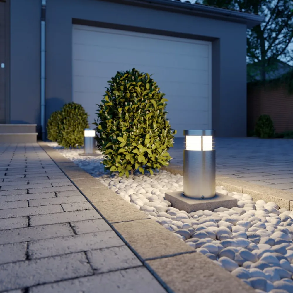 Arcchio Sokkellamper>sokkellampe Caramia, 23 cm, stål, saltvandsresistent