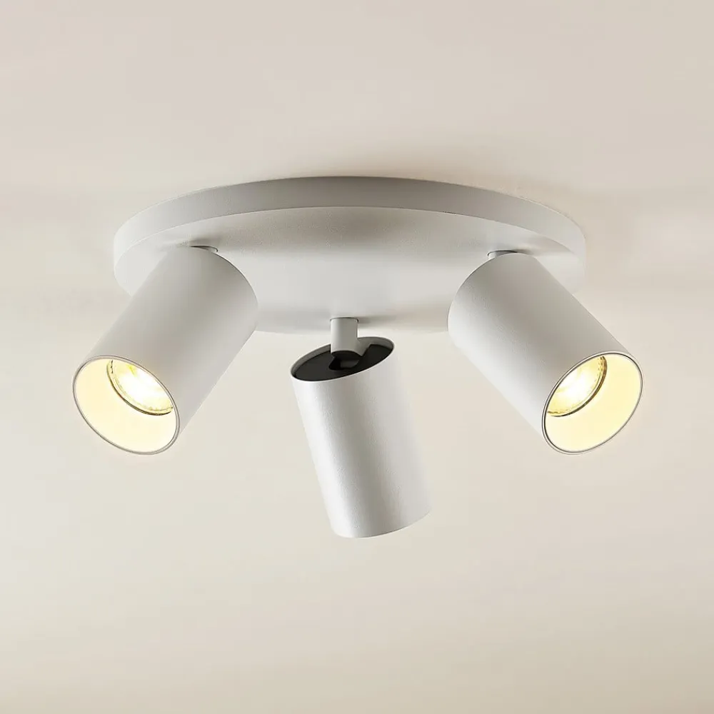 spotlight Brinja, hvid, rund, Ø 6 cm, 3 lyskilder, GU10^Arcchio
