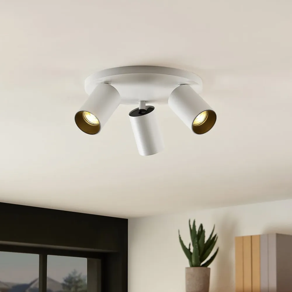 spotlight Brinja, hvid, rund, Ø 6 cm, 3 lyskilder, GU10^Arcchio