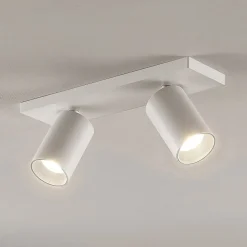 Arcchio Gang|Loftlamper>spotlight Brinja, hvid, kantet, Ø 6 cm, 2 lyskilder, GU10