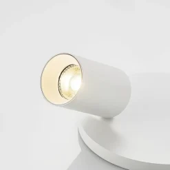 Arcchio spotlight Brinja, hvid, rund, Ø 6 cm, 2 lyskilder, GU10