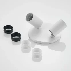 Arcchio spotlight Brinja, hvid, rund, Ø 6 cm, 2 lyskilder, GU10