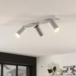 Arcchio Gang|Loftlamper>spotlight Brinja, sæt med 2, hvid, kantet, 3 lyskilder, GU10