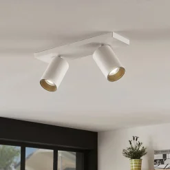 spotlight Brinja, sæt med 2, hvid, kantet, 2 lyskilder, GU10^Arcchio Discount