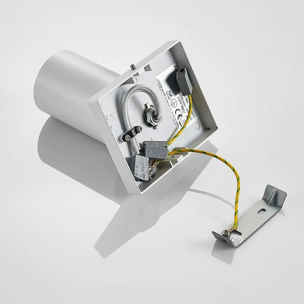 Arcchio spotlight Brinja, hvid, kantet, Ø 6 cm, 1 lyskilde, GU10