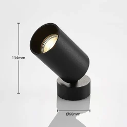 spotlight Brinja, sæt med 2, sort, rund, Ø 6cm, GU10^Arcchio Sale