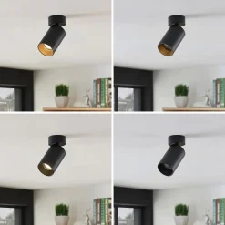 spotlight Brinja, sæt med 2, sort, rund, Ø 6cm, GU10^Arcchio Sale