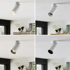 Arcchio spotlight Brinja, sæt med 2, hvid, rund, Ø 6 cm, GU10