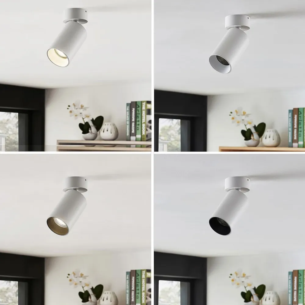 Arcchio spotlight Brinja, sæt med 2, hvid, rund, Ø 6 cm, GU10