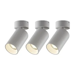 spotlight Brinja, sæt med 3, hvid, rund, Ø 6 cm, GU10^Arcchio Clearance