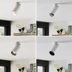 Arcchio spotlight Brinja, sæt med 4, hvid, rund, Ø 6 cm, GU10