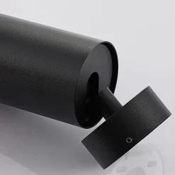 Arcchio spotlight Brinja, sæt med 3, sort, rund, Ø 6cm, GU10