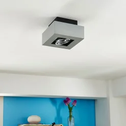 spotlight Vince, 14 x 14 cm, sølv, metal, GU10^Arcchio Discount