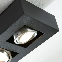 Arcchio spotlight Vince, 25 cm, sort, metal, GU10