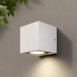 Tassnim LED udendørs væglampe hvid 1-lys.^Arcchio Online