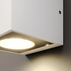 Tassnim LED udendørs væglampe hvid 1-lys.^Arcchio Online