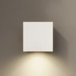 Tassnim LED udendørs væglampe hvid 1-lys.^Arcchio Online