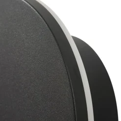 Arcchio udendørs LED-væglampe Gravo, Ø 16 cm, sort, IP65