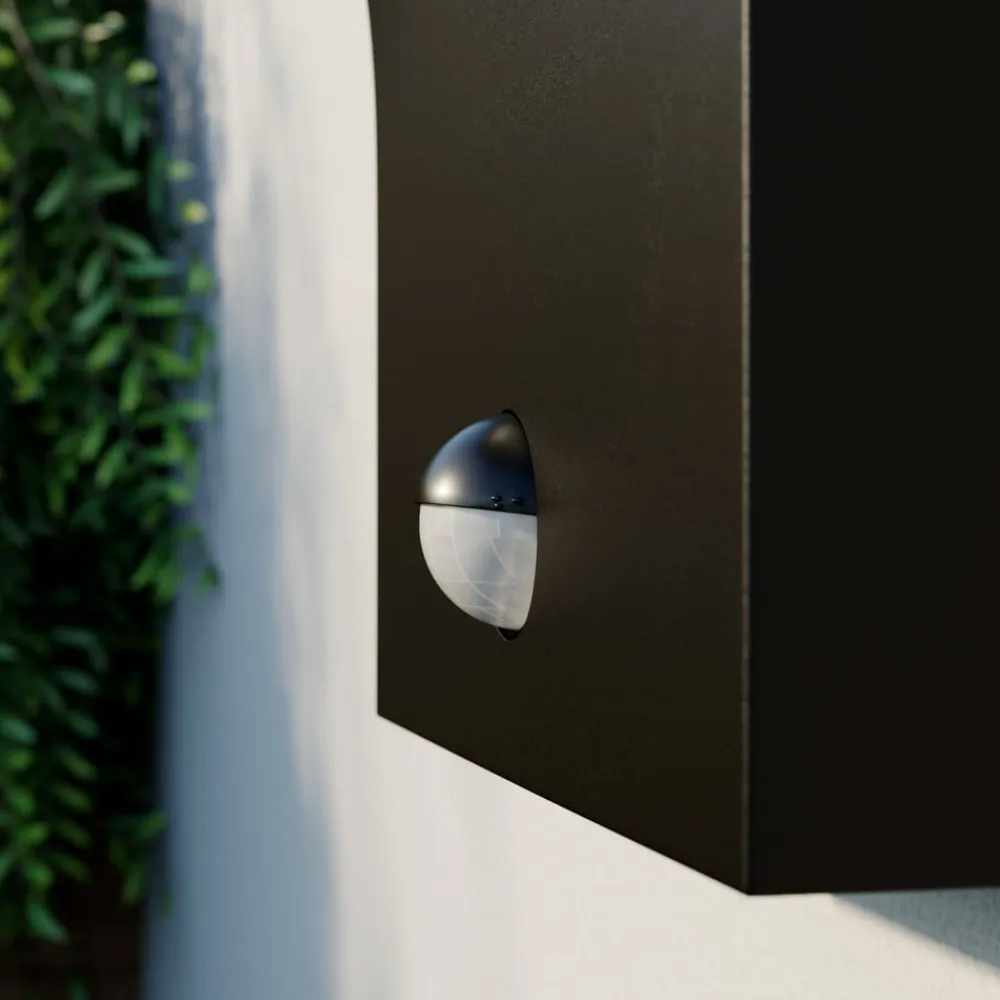 Arcchio Væglampe Med Sensor|Terrassebelysning>udendørs LED-væglampe Advik, antracit, IP54, sensor