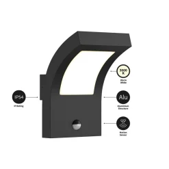 Arcchio Væglampe Med Sensor|Terrassebelysning><noscript><img width=