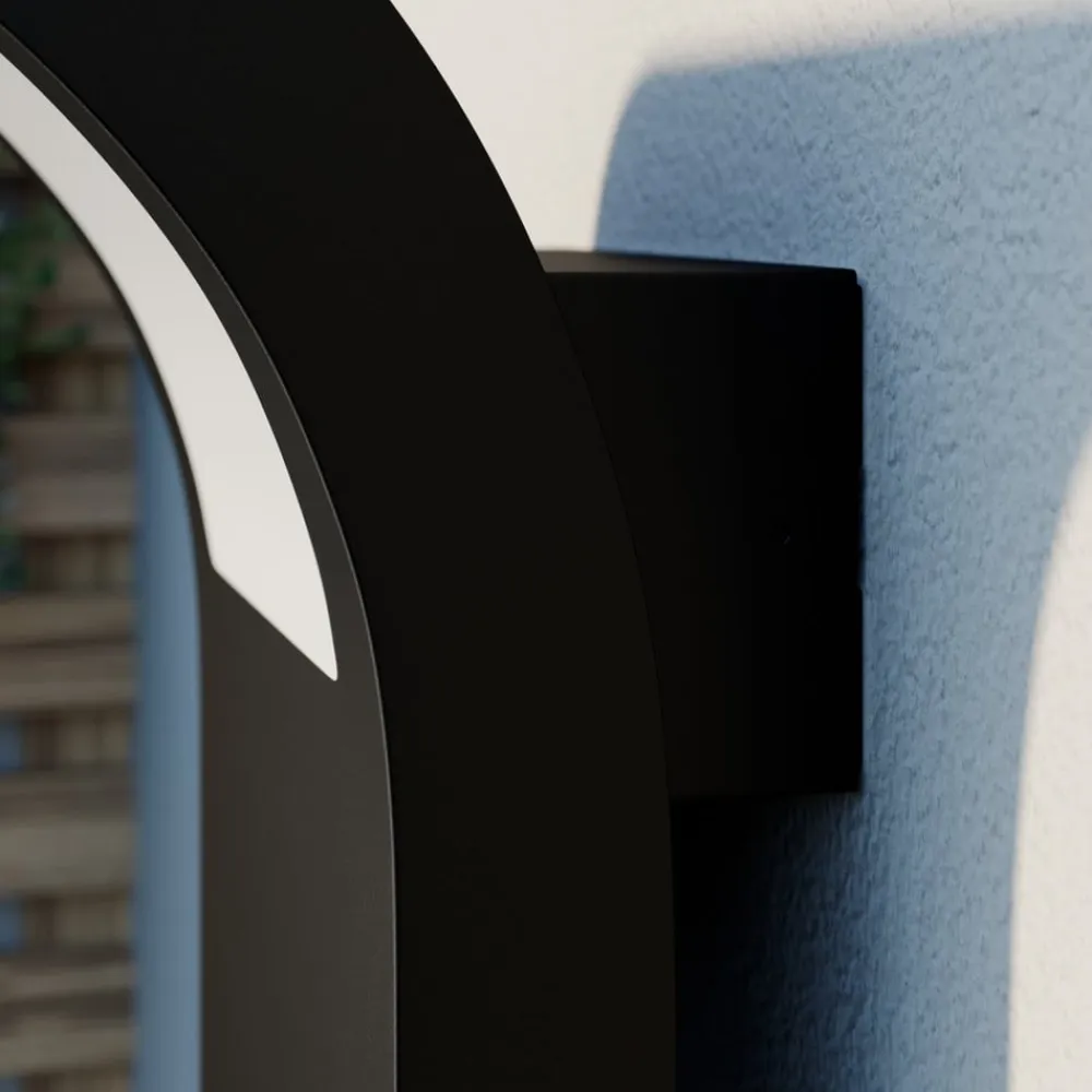 Arcchio udendørs LED-væglampe Advik, IP65, antracit, metal