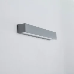 Arcchio Væglamper>udendørs LED-væglampe Lengo, 50 cm, 1 lyskilde, grå, CCT