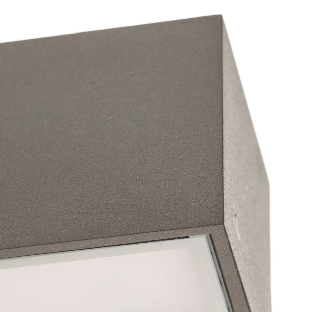 Arcchio Væglamper>udendørs LED-væglampe Lengo, 50 cm, 1 lyskilde, grå, CCT