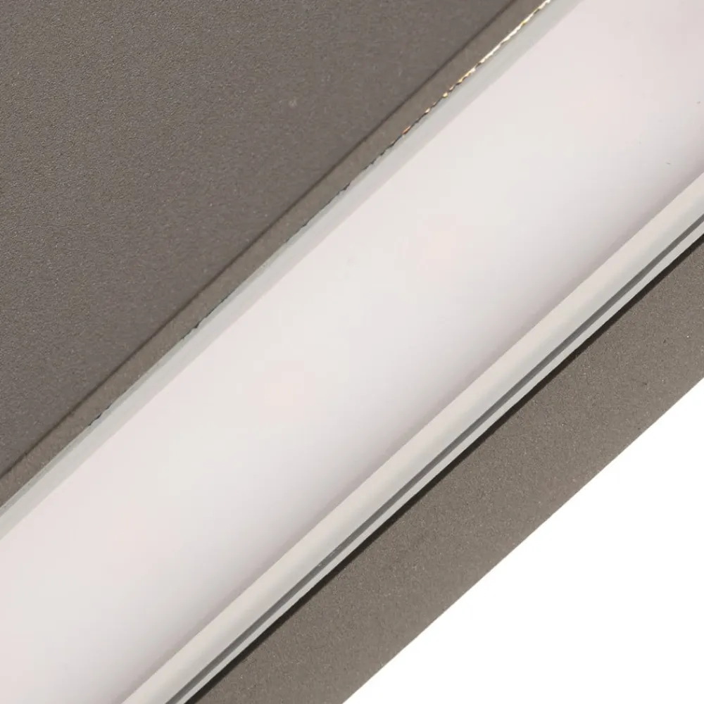 Arcchio Væglamper>udendørs LED-væglampe Lengo, 50 cm, 1 lyskilde, grå, CCT