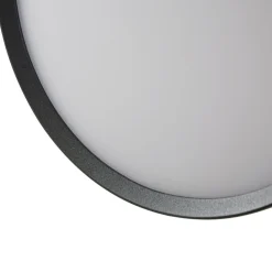 Arcchio udendørs LED-væglampe Gravo, Ø 25 cm, sort, IP65