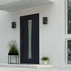 Arcchio udendørs væglampe Ismera, 25 cm, antracit, sensor