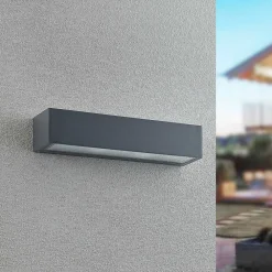 udendørs væglampe LengoE27, 38 cm, antracit, E27, IP54^Arcchio