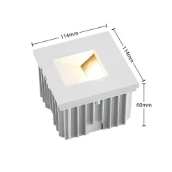 Arcchio vægindbygningslampe Zamo, G9, hvid, 12 cm, metal, IP65