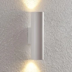 Arcchio Væglamper|Væglamper>væglampe Brinja, hvid, metal, op/ned, GU10