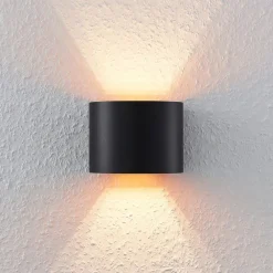 væglampe Zuzana, rund, sort, G9, 13 cm bred^Arcchio Clearance