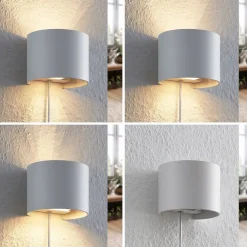 Arcchio Væglamper|Væglamper>væglampe Zuzana, rund, hvid, stik, G9, 13 cm
