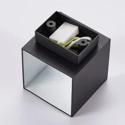 Arcchio væglampe Zuzana, sæt med 2, sort, G9, 10 cm bred