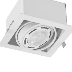 Arcchio Yasna indbygningslampe, enkelt lys, hvid