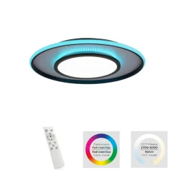 JUST LIGHT. GmbH Arenda LED-loftlampe, Ø 60 cm, RGB/CCT, kan dæmpes