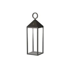 FARO BARCELONA Dekorationsbelysning>Argus LED-bordlampe, mørkegrå, aluminium/PMMA, højde 47 cm