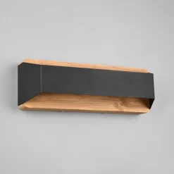 Trio Lighting Væglamper|Væglamper>Arino LED-væglampe, sort, bredde 35,2 cm