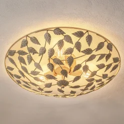 Arion loftlampe, creme/guldpatineret, Ø 63 cm, stål^Luminex Outlet