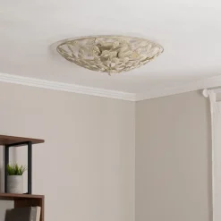 Arion loftlampe, creme/guldpatineret, Ø 63 cm, stål^Luminex Outlet