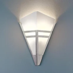 TECNOLUMEN Arbejdsrum/Kontor|Væglamper>Art deco-væglampe fra 1980, forkromet metal