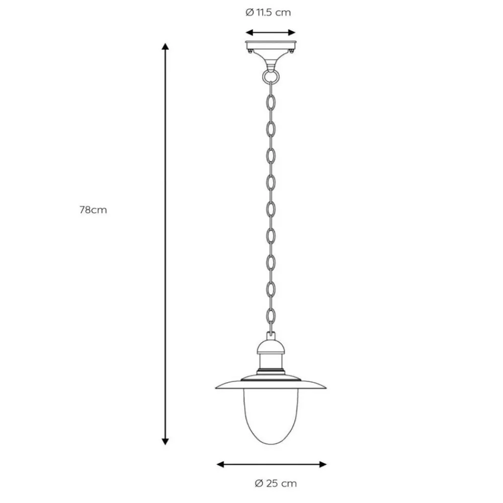 Aruba udendørs hængelampe, sort^Lucide Sale