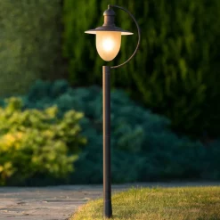 Lucide Aruba vejlampe, rustbrun