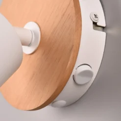 Aruni vægspot af træ, 1 lyskilde, hvidt^Trio Lighting Sale