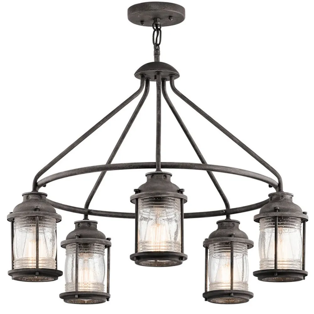 KICHLER Udendørs Pendellamper>Ashland Bay hængelampe, forvitret zinklook