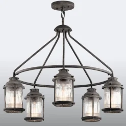 KICHLER Udendørs Pendellamper>Ashland Bay hængelampe, forvitret zinklook