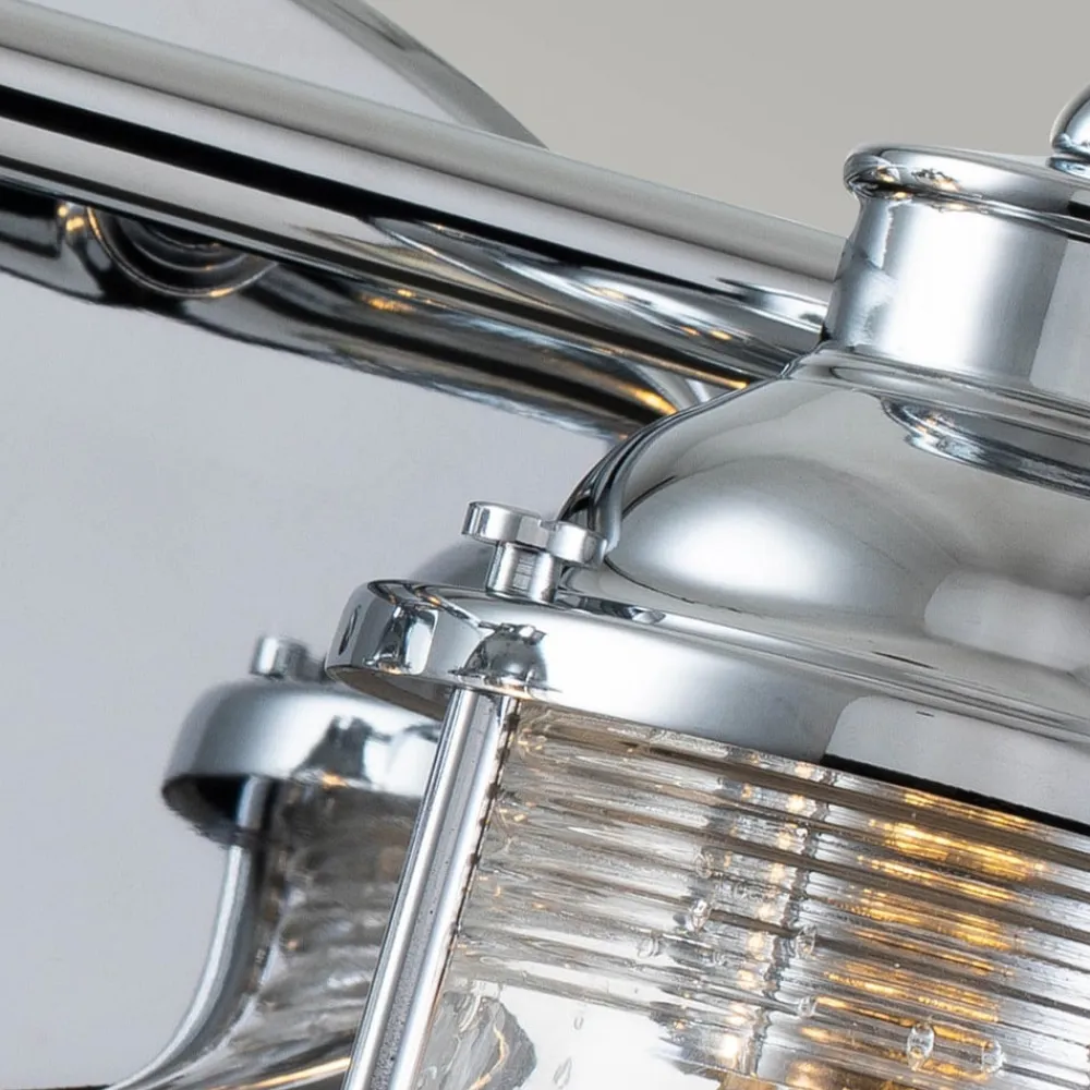 KICHLER Væg- Og Spejllamper>Ashland Bay væglampe til badeværelset, 2 lk, krom