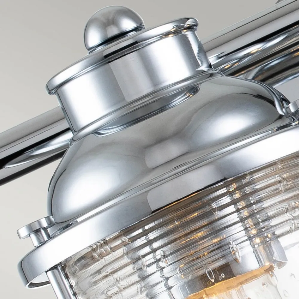 KICHLER Væg- Og Spejllamper>Ashland Bay væglampe til badeværelset, 2 lk, krom